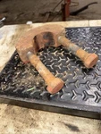 Late Farmall 460 - 560 Wheel Center Clamp (#4) Used. Price: $50.00.