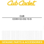 Cub Cadet KH-52-032-10-S Crankcase Seal 2082 2072 1882 1862 1860 1812 1811 1810 New. Price: $23.30.