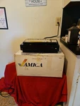 Custom. Commodore Amiga 1000 Computer With Box And Keyboard Turns On As Is. Price: $899.99.