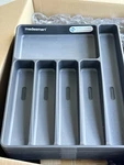 2 Pack Madesmart Drawer Organizer Trays Gray Kitchen Storage New. Price: $18.99.
