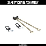 Curt Crosswing Safety Chain Assembly With Rail Anchors For 5TH Wheel Hitch 16612 New. Price: $185.54.