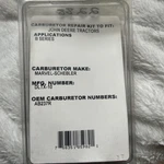 Nos Tisco Fits John Deere Carburetor Repair Kit BK36 Series Tractors DLTX-10 New. Price: $35.00.