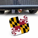 Beabes Maryland Flag Receiver Hitch Tube Cover 2"X2" Inch, New. Price: $19.99.