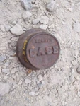 Vintage Case 1248TE Cast Iron Embossed Cover Cap Round 3/4" Used. Price: $69.85.