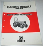 Kubota M6030-N-B & M8030-M 4WD Tractor Flat Rate Schedule Manual Good. Price: $11.39.