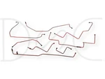 1976 International Ih 1086 Tractor Hydraulic Brake Set Oe Lines Used. Price: $240.00.