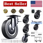 Complete Set Of 4 Heavy Duty 8 Inch Caster Wheels W/ Bolts - Smooth & Reliable New. Price: $279.98.