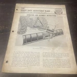 Ford Heavy Duty Adjustable Blade 19-186 Through 19-189 Owners Operators Manual Good. Price: $18.99.