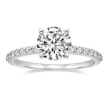 Eamti 925 Sterling Silver 1.2 Ct Round Solitaire Cubic Zirconia Engagement Ri... New. Price: $37.75.