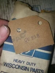 Wisconsin New Breaker Points Gasket QD838. Price: $7.75.