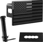 Everhitch Us American Flag Emblem Metal Trailer Fits 2 Receivers, Black New. Price: $36.22.