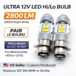 Pair Ultra Hi/low Led Headlight Bulbs Ford New Holland 83967441 12V 25/25W. Price: $26.99.