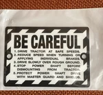 John Deere "be Careful" Plate JDS312 New. Price: $13.50.