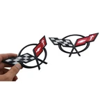 Front Nose & Rear Deck Lid Crossed Flags Emblems Car Badge Nameplate 3D Logo ... New. Price: $120.49.