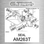 AM263T Seal Fits John Deere (surplus Open Box) New. Price: $26.95.