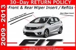 New Genuine Honda Fit Wiper Refill Insert Set 2009 2013 For Factory Blades. Price: $30.45.