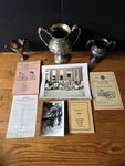 Vintage 1910-1930S Baltimore Cycling Couple Photo + Century Road Club Trophies Used. Price: $1144.00.