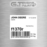 F1370R Gear Fits John Deere (surplus Open Box) New. Price: $197.36.